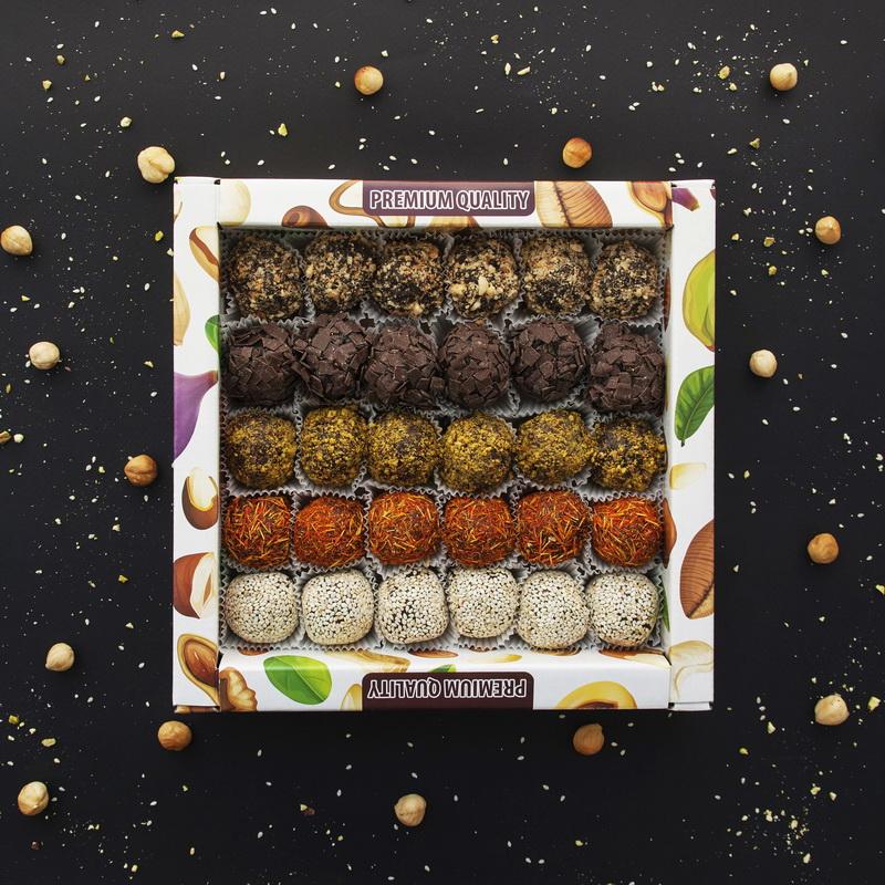 Джезерье "Атом" микс из кураги (клюква, кунжут, кокос.стружка, фисташка, арахис) 2кг